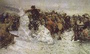 Vasily Surikov The Taking of the Snow oil painting